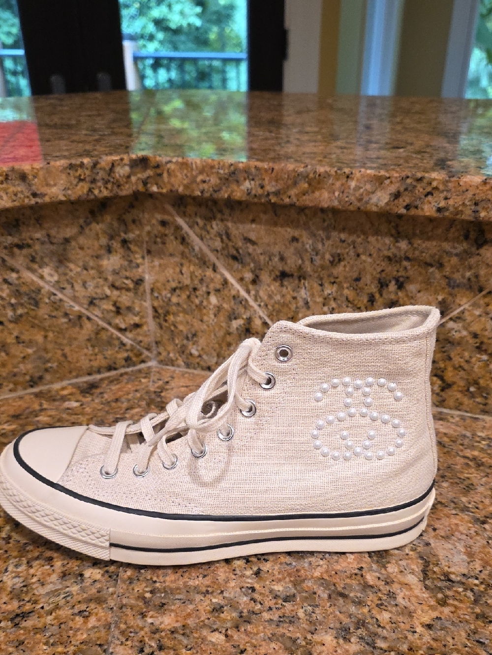 Converse X Stussy All Star 70 Hi With Pearls - SZ M7/W9 - Picture 5 of 12